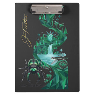 “Emerald Island Beetle – Nature Art  Clipboard