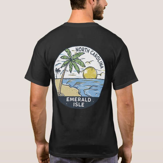 Emerald Isle North Carolina Vintage T-Shirt (Back)