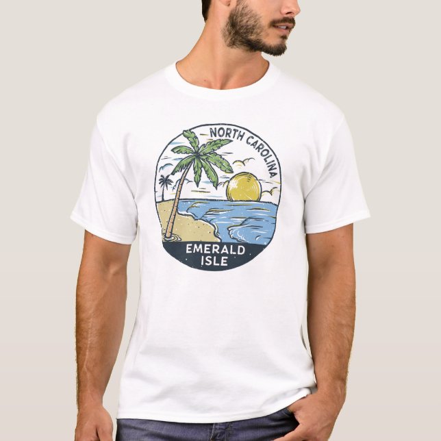 Emerald Isle North Carolina Vintage T-Shirt (Front)