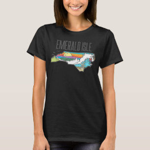 Emerald Isle State of North Carolina Outdoors Grap T-Shirt