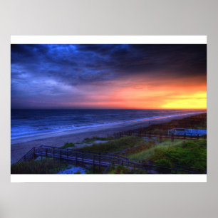 Emerald Isle Sunset Poster