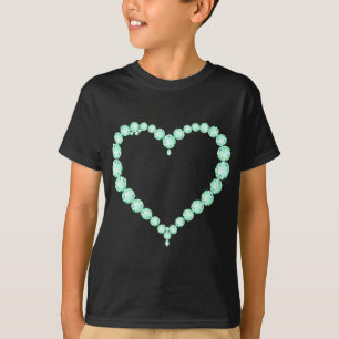 Emerald Jewel Heart T-Shirt