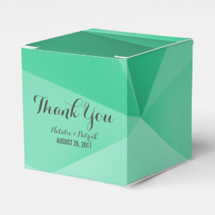 Emerald Jewel Tones Wedding Favour Boxes