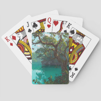 Emerald Jungle Lagoon Playing Cards