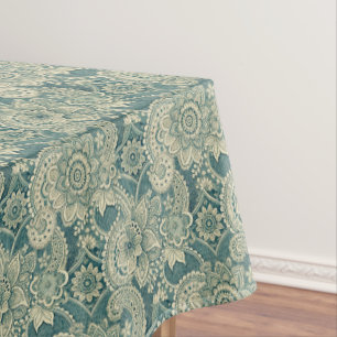 Emerald Lace Medallion Tablecloth