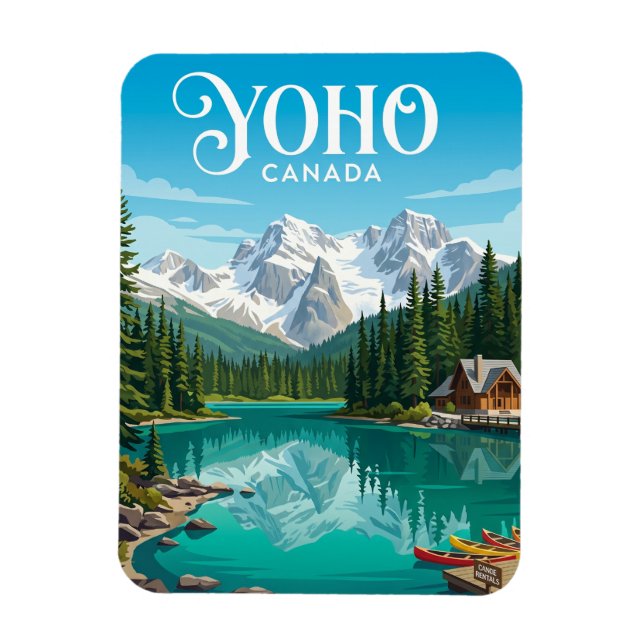 Emerald Lake Canada Magnet (Vertical)