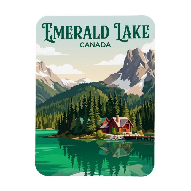 Emerald Lake Canada Magnet (Vertical)
