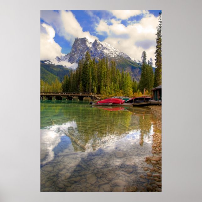 Emerald Lake Canoes Poster (Front)