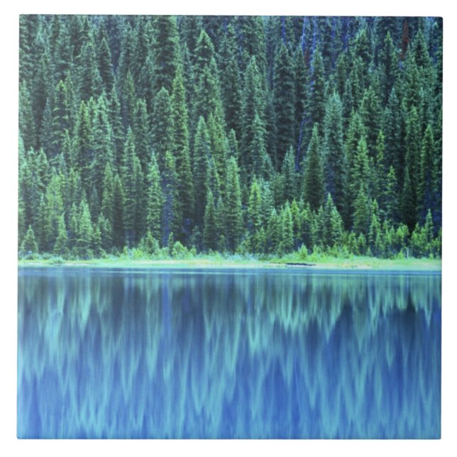 Emerald Lake, Yoho NP, BC, Canada Ceramic Tile (Front)
