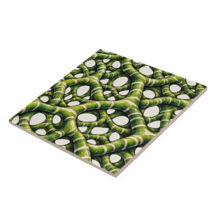 Emerald Lattice Ceramic Tile