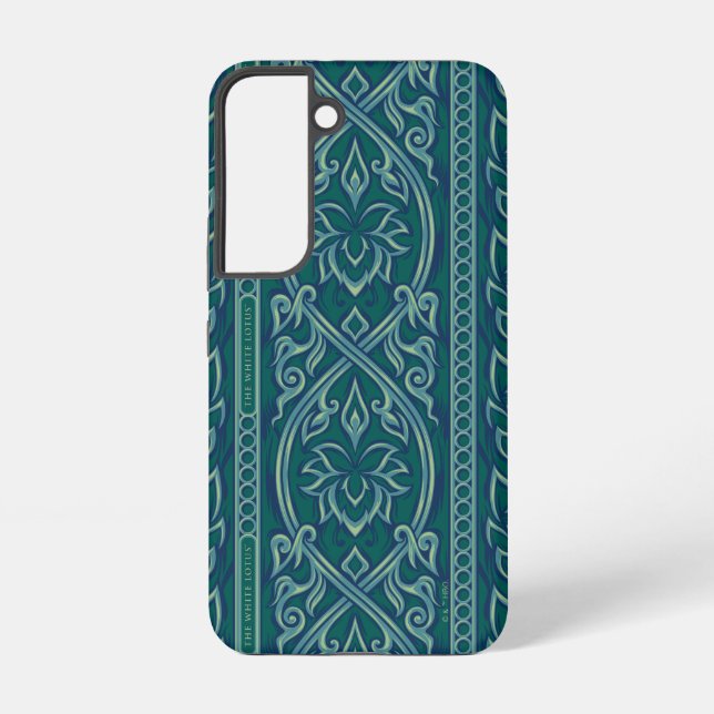 Emerald Lotus Tapestry Pattern - The White Lotus Samsung Galaxy S22 Case (Back)