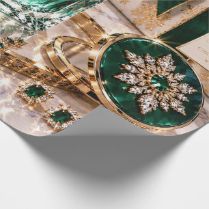 Emerald Luxury Christmas Beauty Wrapping Paper