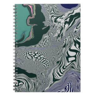 "Emerald Marble Flow" Notebook