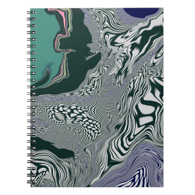"Emerald Marble Flow" Notebook (Front)