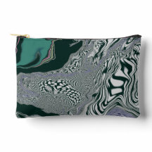 "Emerald Marble Flow" travel bag