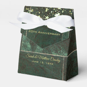 Emerald Marble Wedding Anniversary Favour Box