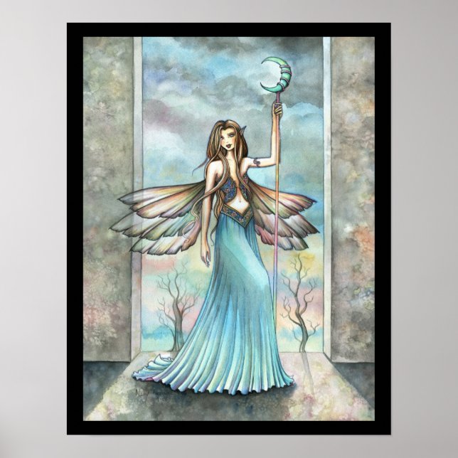 Emerald Moon Fairy Poster Print by Molly Harrison (Front)