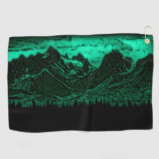 Emerald Mountains Golf Towel