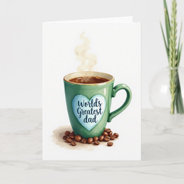 Emerald Mug Fathers Day Card (Front)