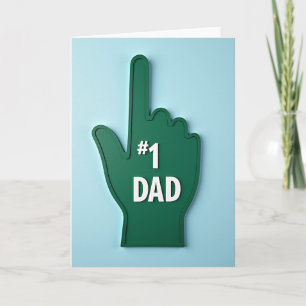 Emerald Number One Dad Card