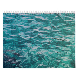 Emerald Ocean Waves Calendar