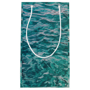 Emerald Ocean Waves Small Gift Bag