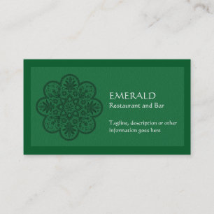 Emerald Ornament Business Card