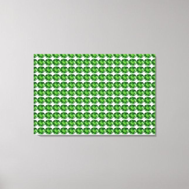 Emerald Pattern Canvas Print (Front)
