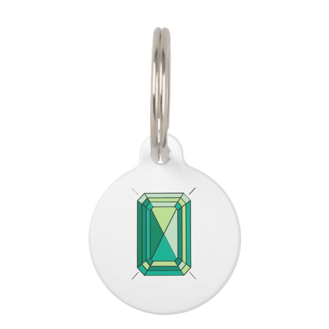Emerald Pet Tag (Front)