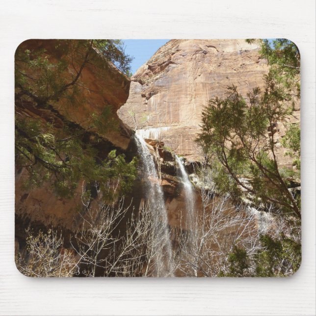 Emerald Pool Falls I from Zion National Park Mouse Pad (Front)