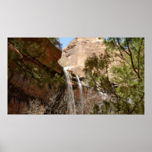 Emerald Pool Falls I from Zion National Park Poster