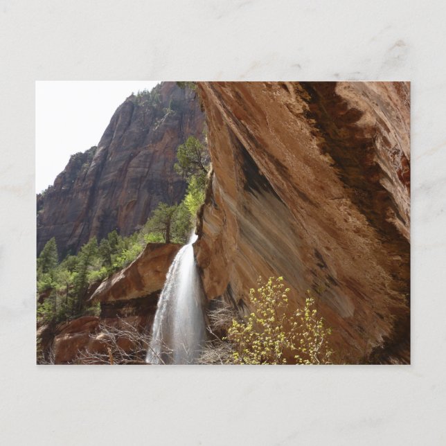 Emerald Pool Falls III from Zion National Park Postcard (Front)