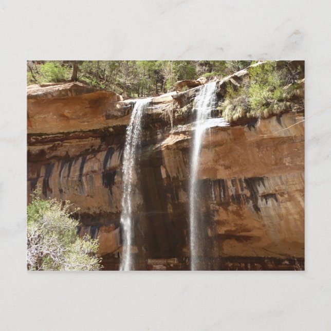 Emerald Pool Falls IV from Zion National Park Postcard (Front)