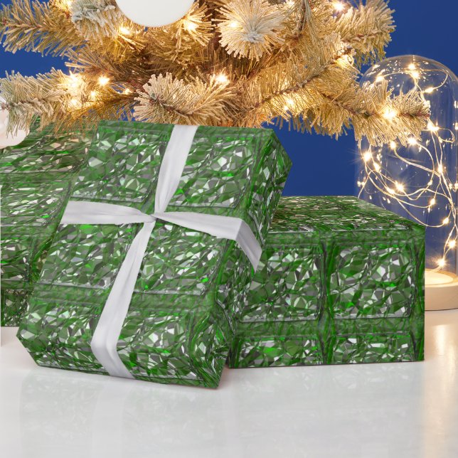 Emerald Rimple Elegance Wrapping Paper (Holidays)