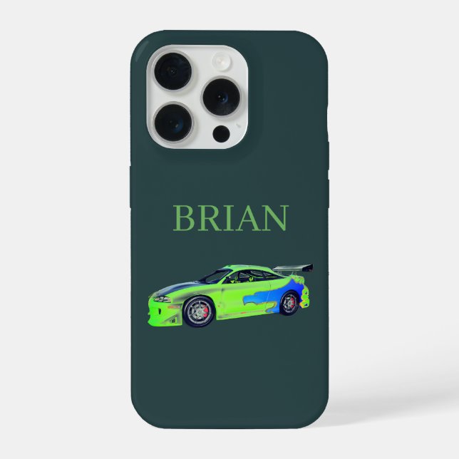 Emerald Roadrunner of the Verdant Horizon iPhone Case (Back)