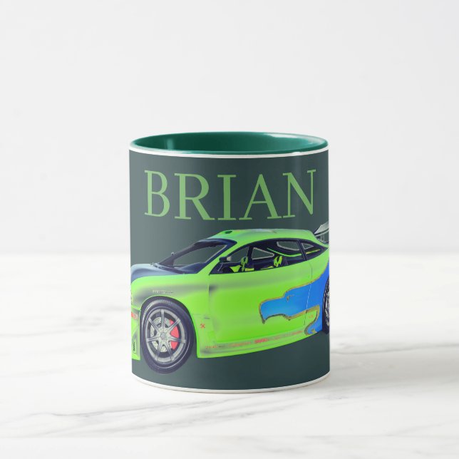 Emerald Roadrunner of the Verdant Horizon Mug (Center)