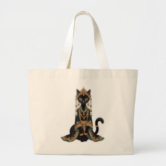 Emerald Royal Cat Empress Tote Bag