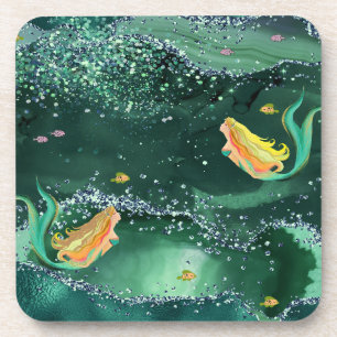 Emerald Sea Mermaid Coasters