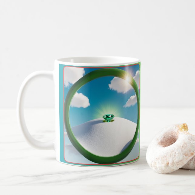 Emerald Serenity Mug (With Donut)