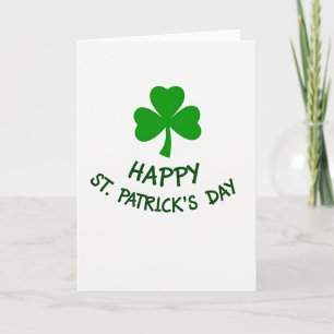 Emerald Shamrock Happy Card
