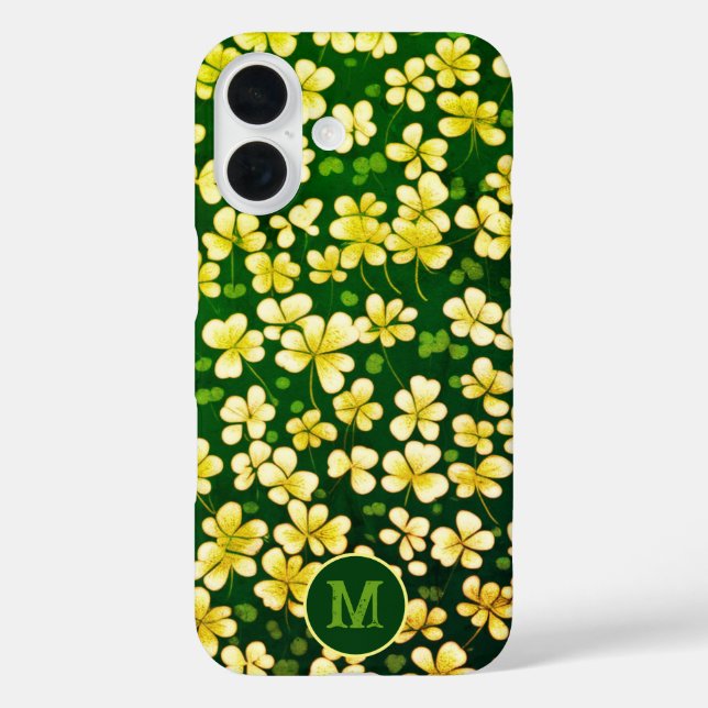 Emerald Shamrock Tapestry: Dark Green Delight Case-Mate iPhone Case (Back)