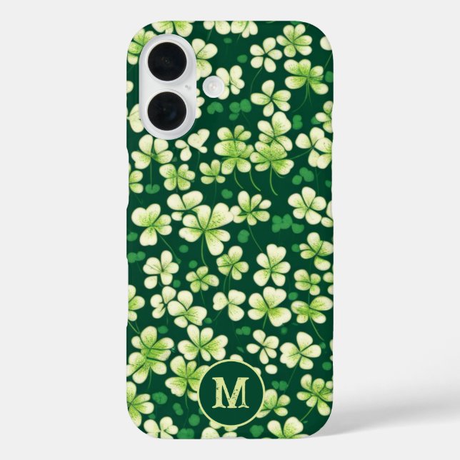 Emerald Shamrock Tapestry: Dark Green Delight Case-Mate iPhone Case (Back)