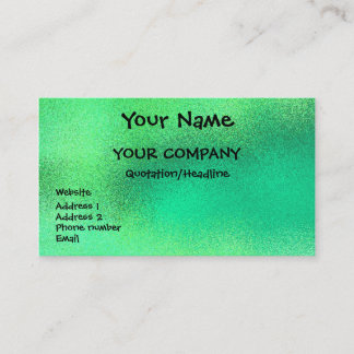 Emerald Sparkle - business card template