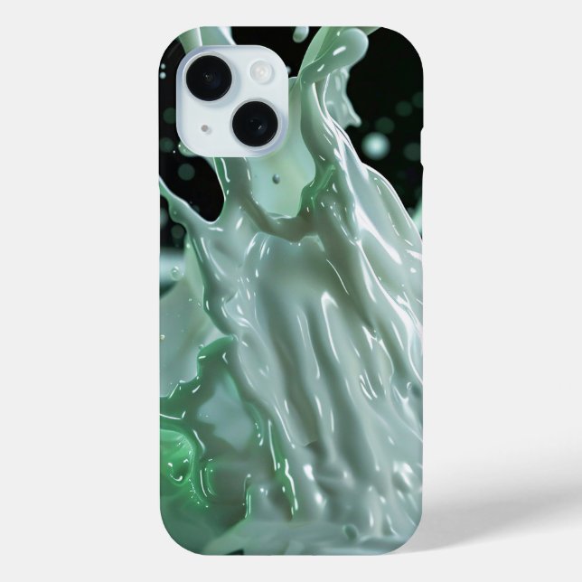 Emerald Splash Dynamics iPhone Case (Back)