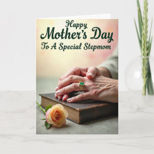 Emerald Stepmoms Day Card