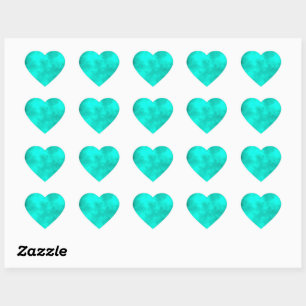 Emerald Storm Heart Sticker