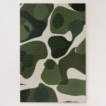 Emerald Symphony | Organic Abstract Green Puzzle