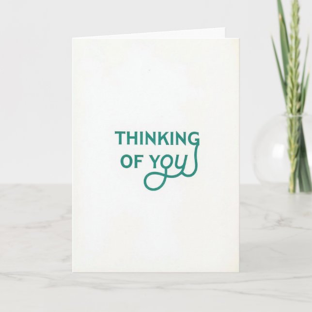 Emerald Thinking Of You Card (Front)