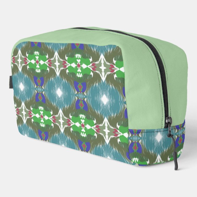 Emerald Tide Kaleidoscope Dopp Kit (Right Corner)