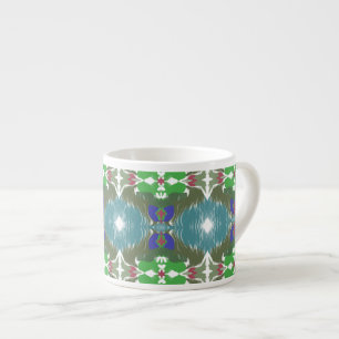 Emerald Tide Kaleidoscope Espresso Cup